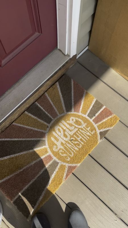 Hello Sunshine! Make your doorstep bright and sunny with a coir doormat. 

#LTKHome #LTKSeasonal #LTKFindsUnder50

#LTKFindsUnder50 #LTKSummerSales #LTKVideo