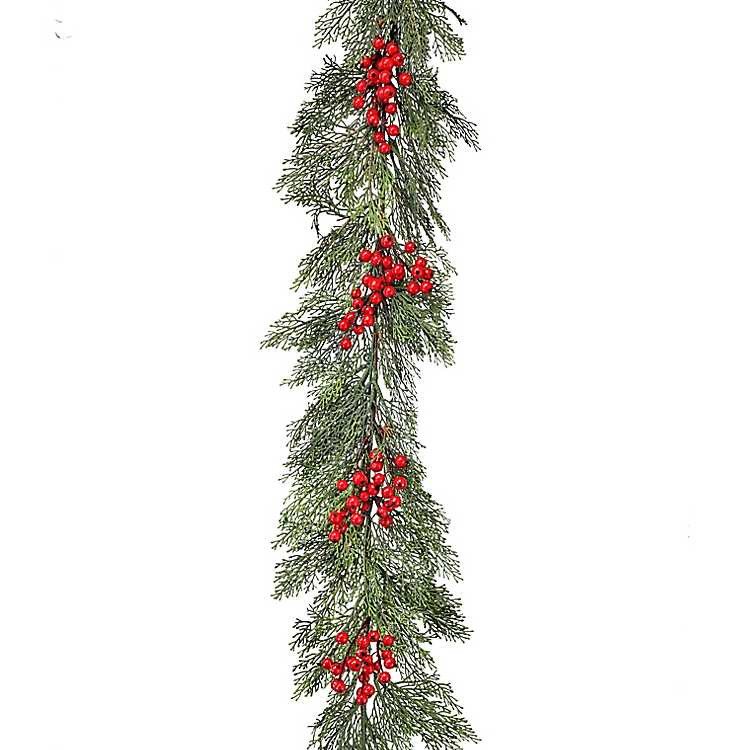 Cedar and Berries Waterproof Garland | Kirkland's Home