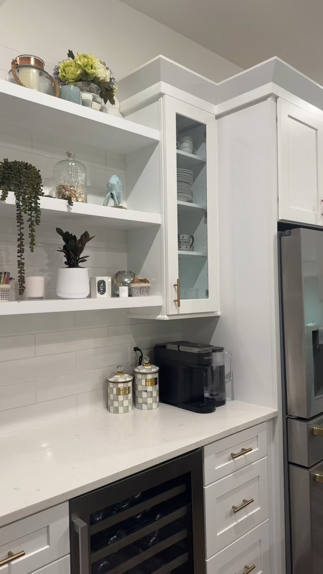 Anthropologie mug
Bonjour mug
Mackenzie Childs sterling check
Coffee bar
Open shelving

#LTKHome