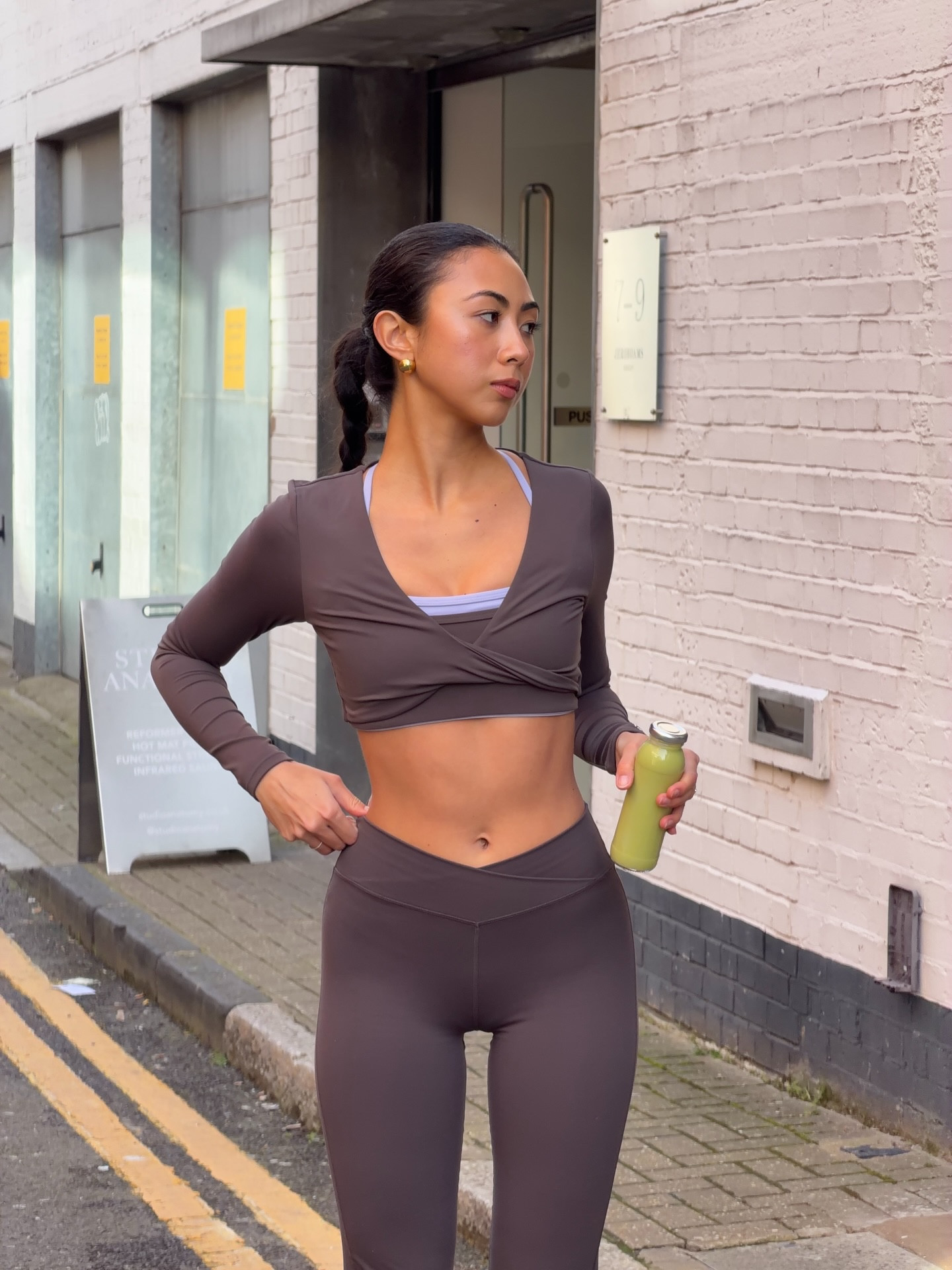 “Wanna go to a Pilates class with me?” 🤎 #pilates #pilatesoutfit #activewear 

#LTKootd #LTKfitnessgoals #LTKActive