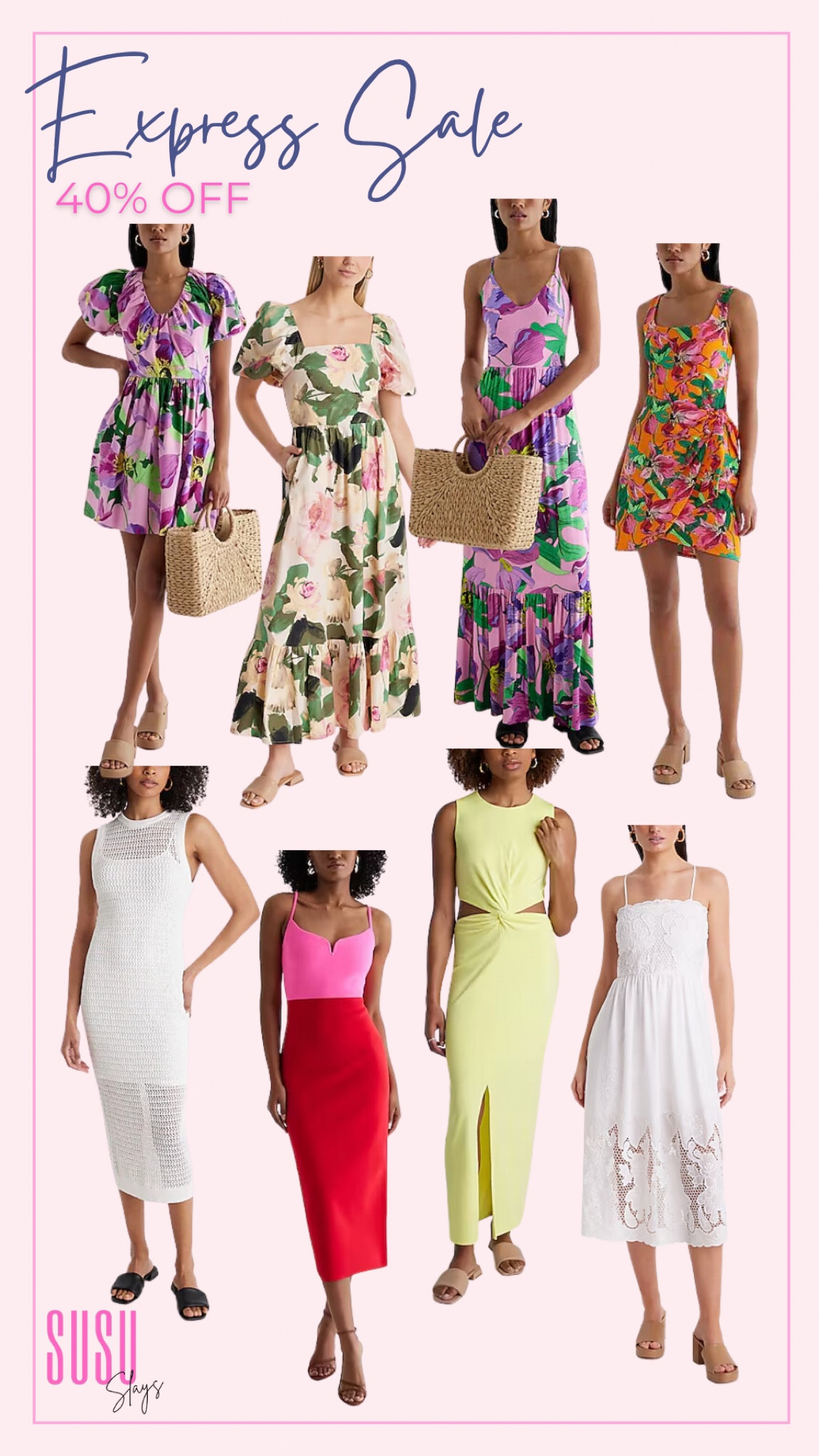 I want them all!!! Everything at Express is 40% off and so many amazing pieces. 

Spring Dresses, Summer Dresses, Women’s Fashion, Sale Finds

#LTKstyletip #LTKSeasonal #LTKsalealert