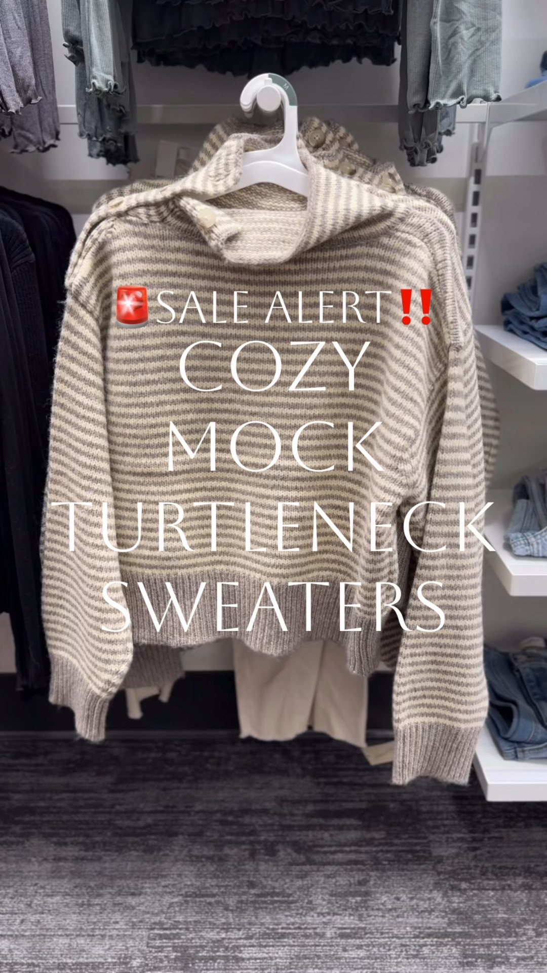Cozy mock turtleneck sweaters🚨on sale at Target‼️ LOVE these striped pullover sweaters- the coziest neutral sweater! I instantly added to my cart when I spotted them in-store! So classic and comfy! Dress down with a good pair of jeans or leggings! Or dress up with a skirt or even dress pants! The best fall sweater to take into winter for work, church, and everyday wear! Two neutral stripe prints available, XS-4X. Which color do you like?👇🏻

#LTKFindsUnder50 #LTKSaleAlert #LTKWorkwear
