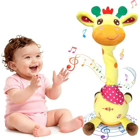 Dancing Giraffe Plush Baby Toy 6-12 Months - Talking Giraffe Stuffed Animal Singing Songs & Repea... | Amazon (US)