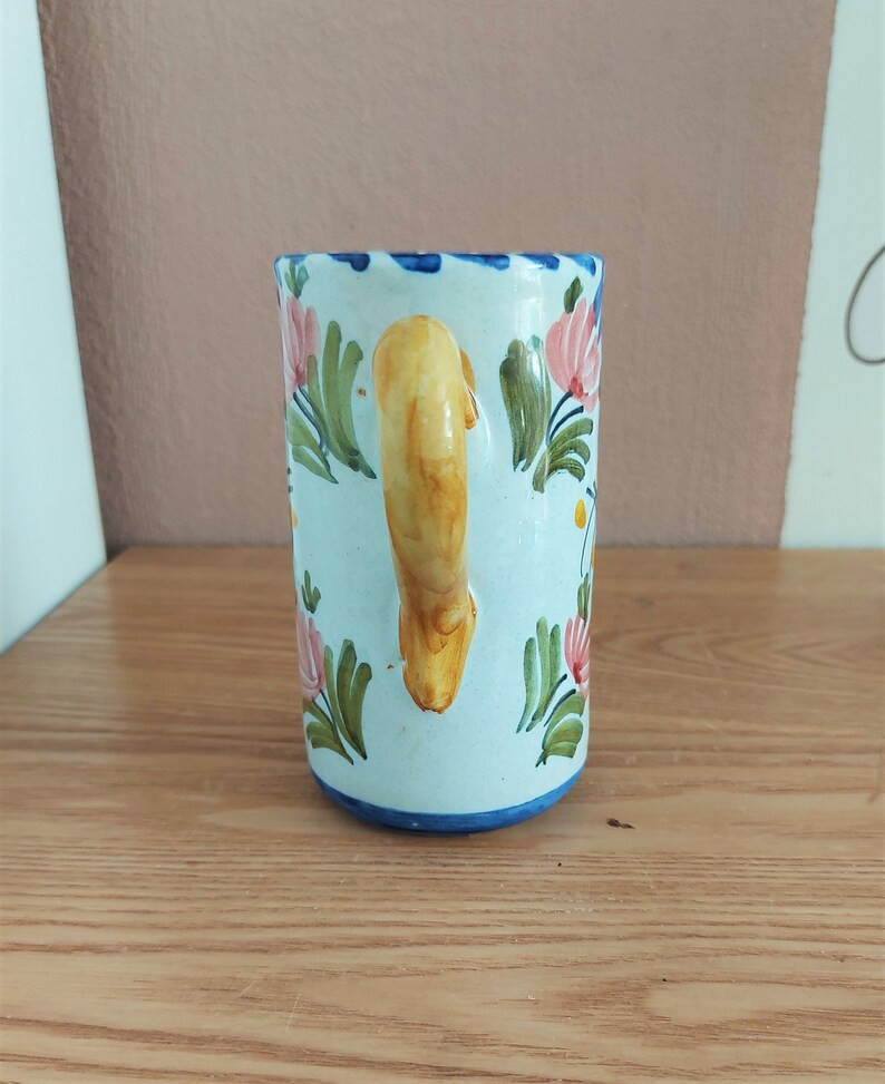 Vintage Ceramic Hand Made MUG With Floral Pattern Ceramic Tea - Etsy | Etsy (US)