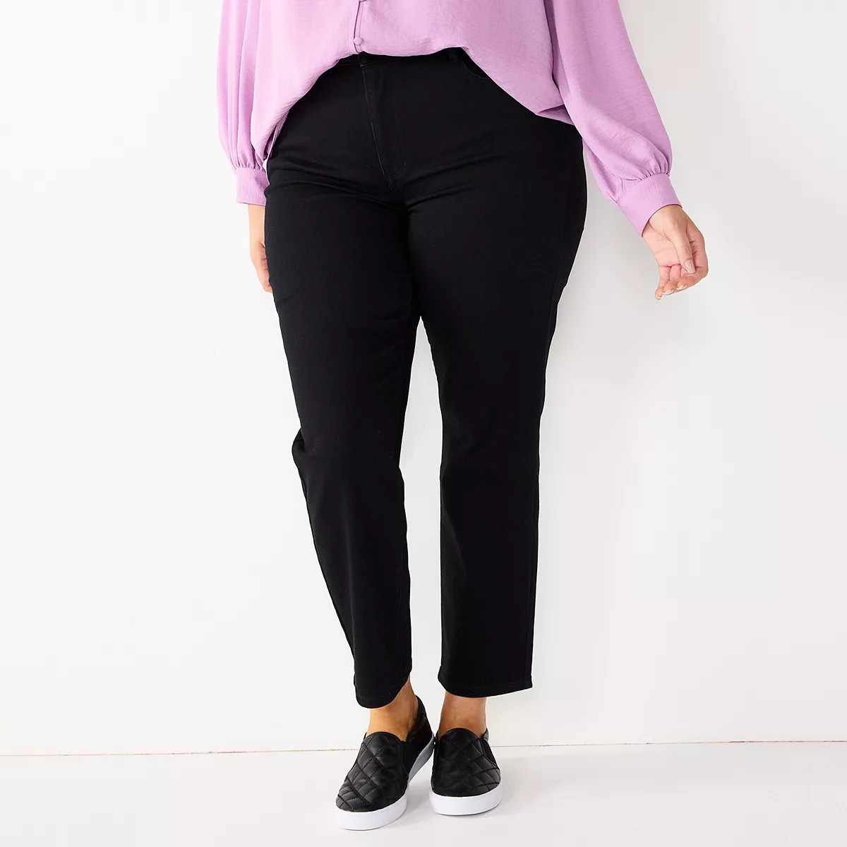 Plus Size Nine West Slimming Straight-Leg Jeans | Kohl's