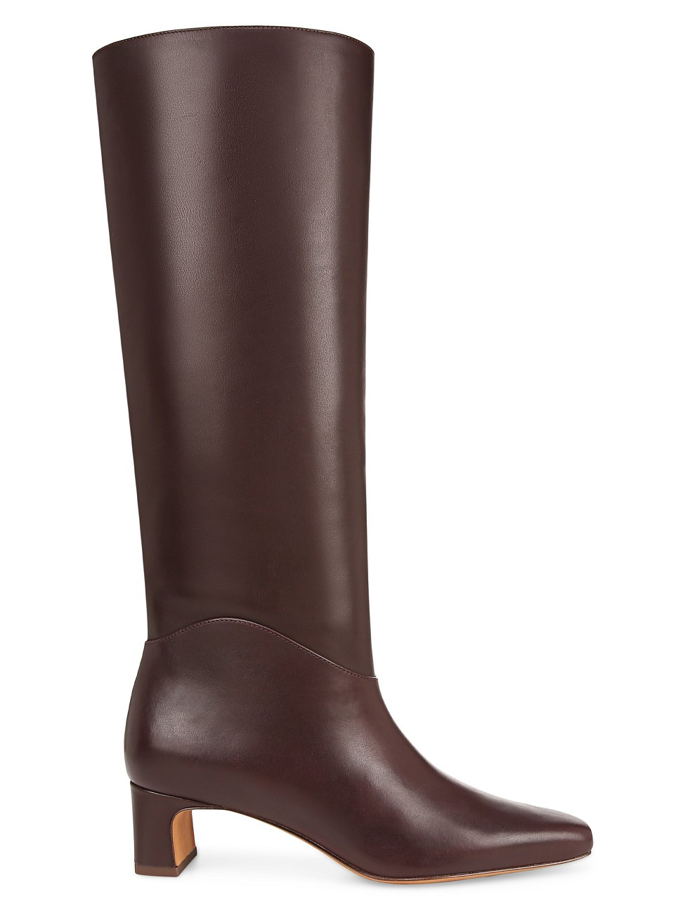 Women's Sol Ganache 45MM Wide-Calf Leather Boots - Ganache - Size 9.5 | Saks Fifth Avenue