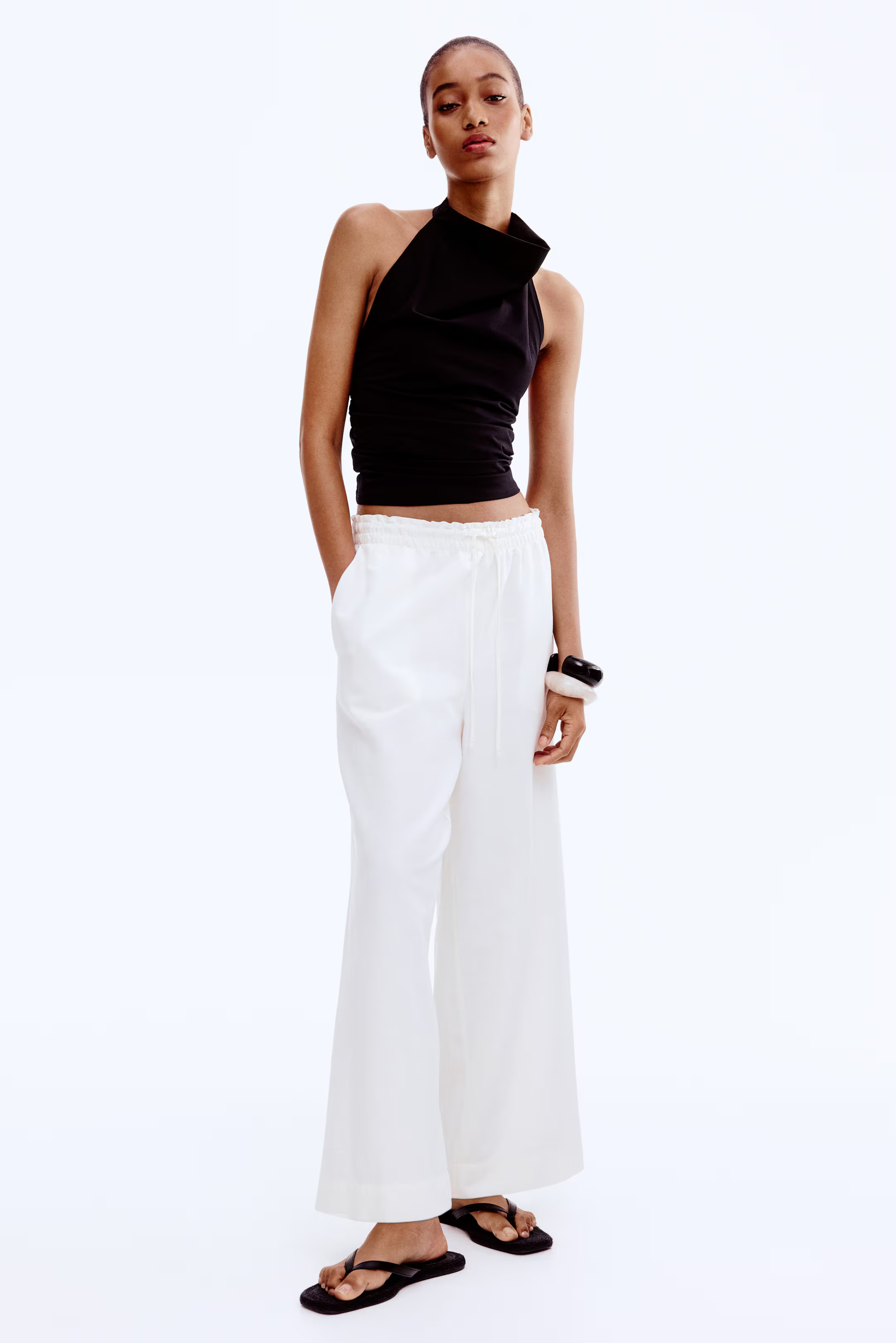 Draped Halterneck Top | H&M (US + CA)