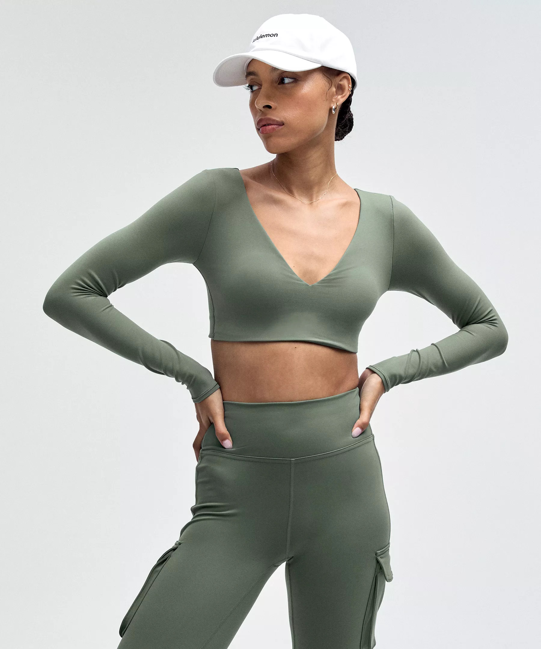 Everlux V-Neck Long-Sleeve Bra Top | Lululemon (US)