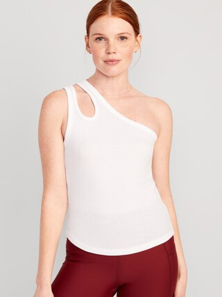UltraLite All-Day One-Shoulder Cutout Tank Top for Women | Old Navy (US)