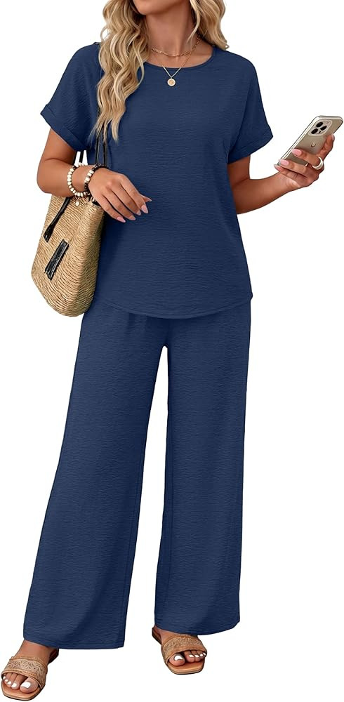 XIEERDUO Summer Sets For Women 2 Piece Sets Matching Set Women Clothing Lounge Set Beach Vacation... | Amazon (US)