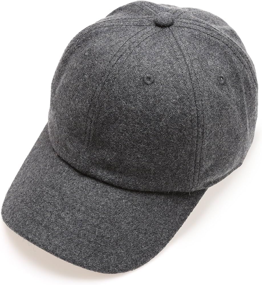 MIRMARU Men's Wool Blend Baseball Cap with Adjustable Size Strap | Amazon (US)