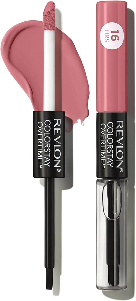 Revlon Liquid Lipstick with Clear Lip Gloss, ColorStay Overtime Lipcolor, Dual Ended with Vitamin... | Amazon (US)