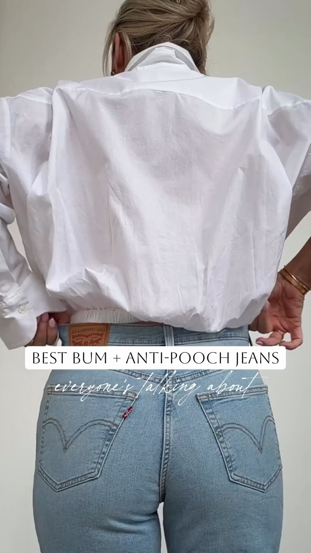 Best bum + anti-pooch jeans everyone’s talking about🔥💯🍑!!! RESTOCKED and on sale today. 

I’m not kidding — I went back and ordered three more colors. They’re that good. Super stretchy, insanely comfortable, and the deep V back gives the best shape. They cinch the waist without giving that front pooch situation (you know what I mean).

They run pretty TTS but if you’re between sizes size up since the waist is more fitted.
So flattering. So good.🔥



stretchy shaping jeans. anti pooch jeans. high waisted flattering denim. deep V back jeans. tummy smoothing jeans. straight leg jeans. Summer outfits. Date night outfit.

#LTKootd #LTKSeasonal