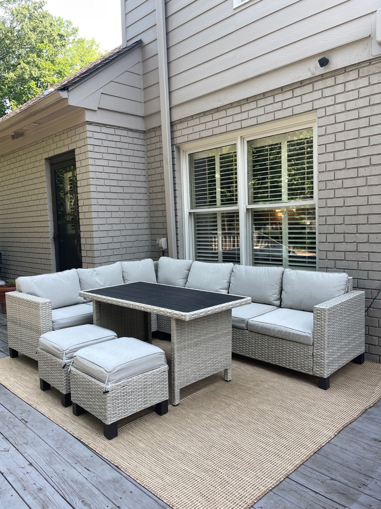 My patio set is $200 off at Walmart right now! We got this last year and the quality is amazing. It still looks brand new after being covered all winter. 

#LTKhome #LTKsalealert
