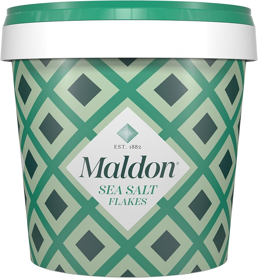 Maldon Salt, Sea Salt Flakes, 20 oz (570 g), Resealable Tub, Kosher, Natural, Handcrafted, Gourme... | Amazon (US)