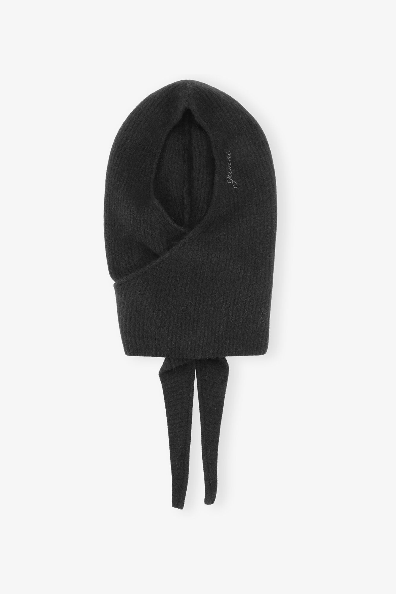 Black Soft Wool Balaclava | Ganni