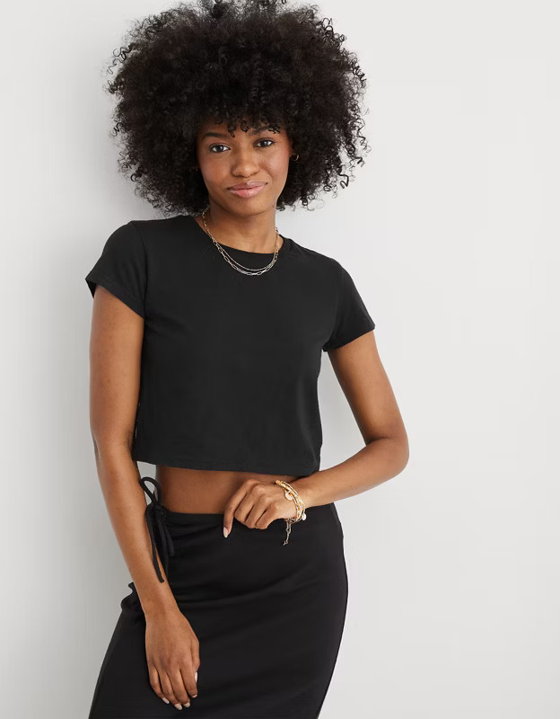 Aerie Cropped Baby T-Shirt | Aerie
