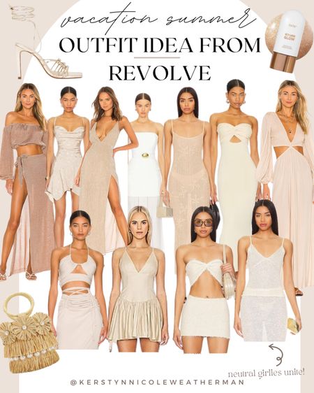 Neutral girlies unite ✨🍸

Loving all these vacation revolve finds! 

Wedding guest dress, vacation dresses, what to pack for vacation, tropical vacay, summer outfit inspo, summer ootd, summer vacation, travel 

#LTKSeasonal #LTKTravel #LTKU