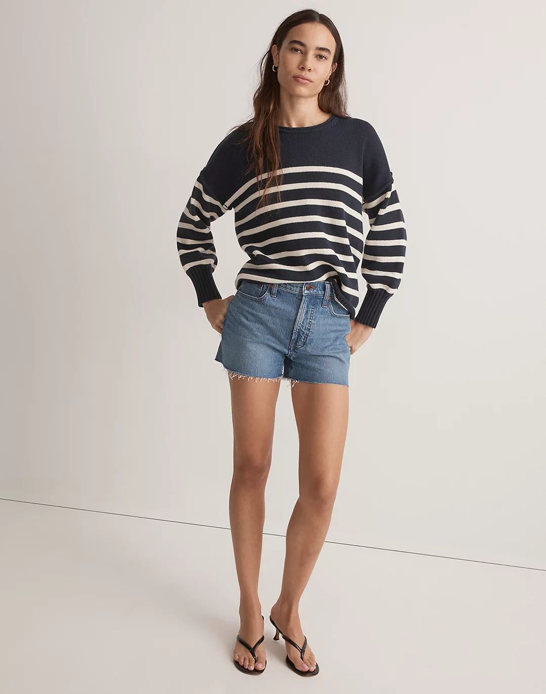 Conway Pullover Sweater in Nautical Stripe | Madewell