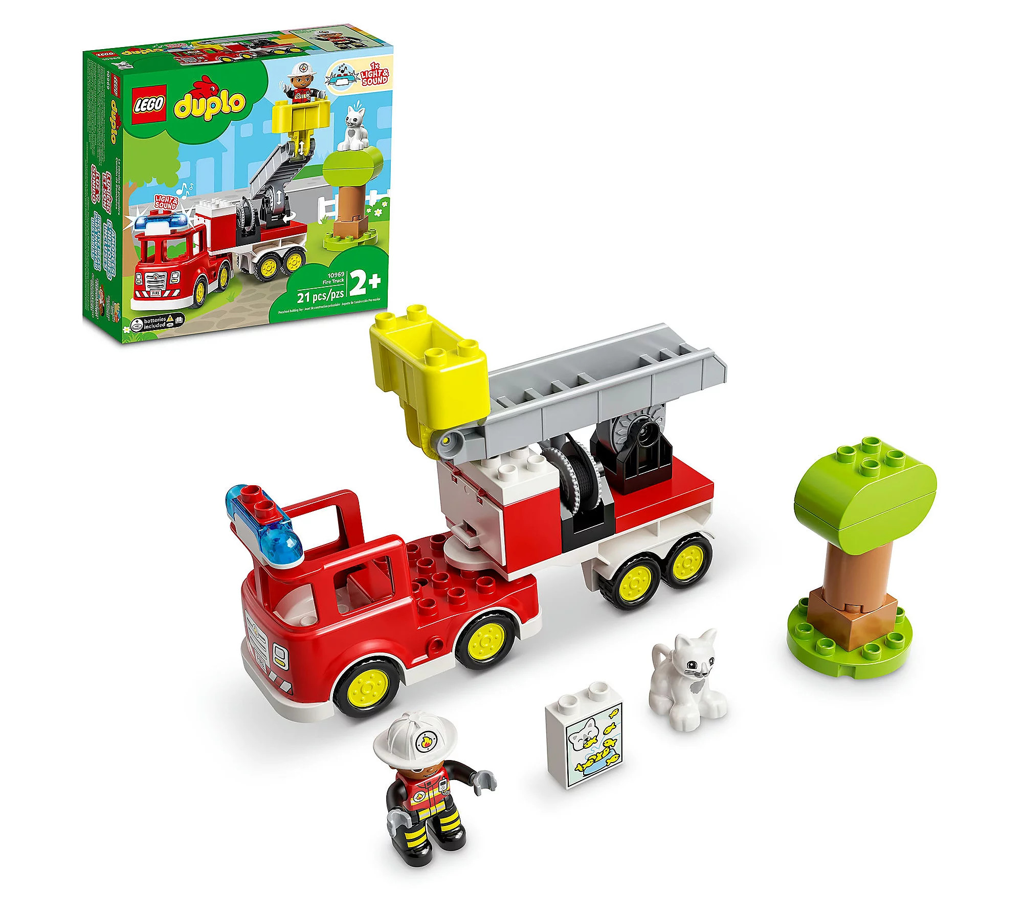 LEGO DUPLO Rescue Fire Truck 10969 Building Toy - 21 Pieces | QVC