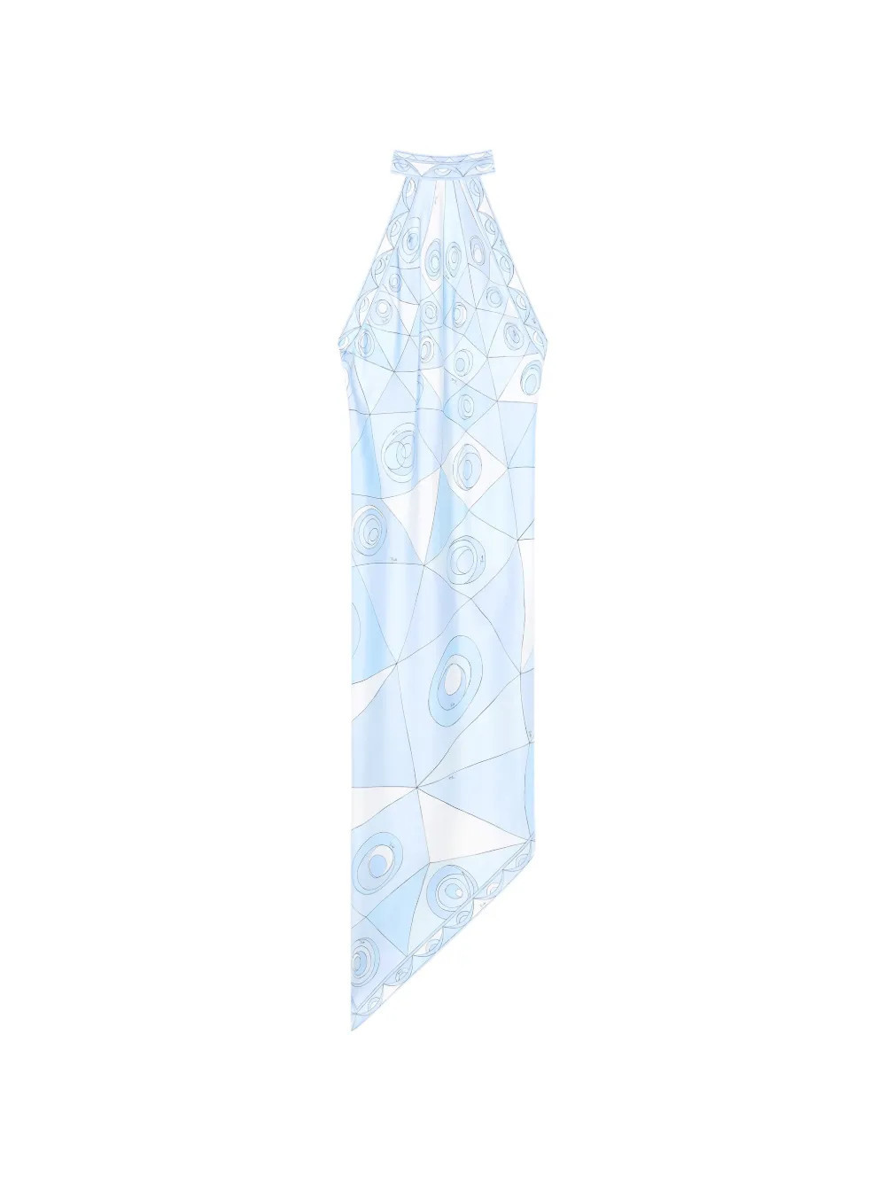 PUCCI Occhi-print silk dress - Blue | Farfetch Global