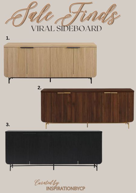 MODERN SIDEBOARD/ TV STAND
WALMART.COM - @walmart
Walmart finds, look for less, living room furniture, home office, sideboard, fluted, credenza, dining room furniture, designer inspired. Sale

#LTKsalealert #LTKhome