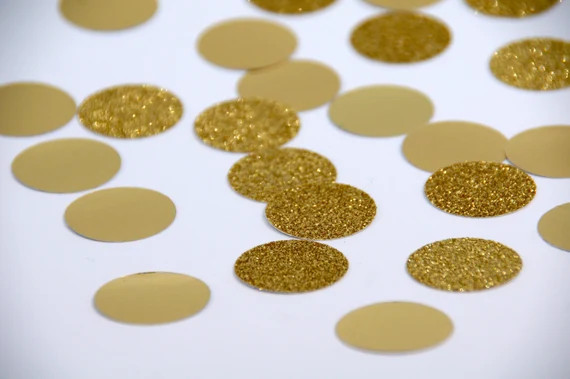 Glitter Confetti Gold Glitter Wedding Table Confetti Gold - Etsy | Etsy (US)