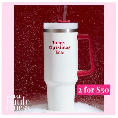 Christmas tumblers on sale. 2 for $50. Perfect gifts to use year after year! 

#LTKGiftGuide #LTKCyberWeek #LTKSeasonal