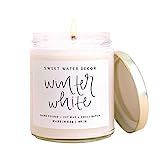 Sweet Water Decor Winter White Candle | Pine, Eucalyptus, and Cedar Seasonal Scented Soy Wax Candle  | Amazon (US)