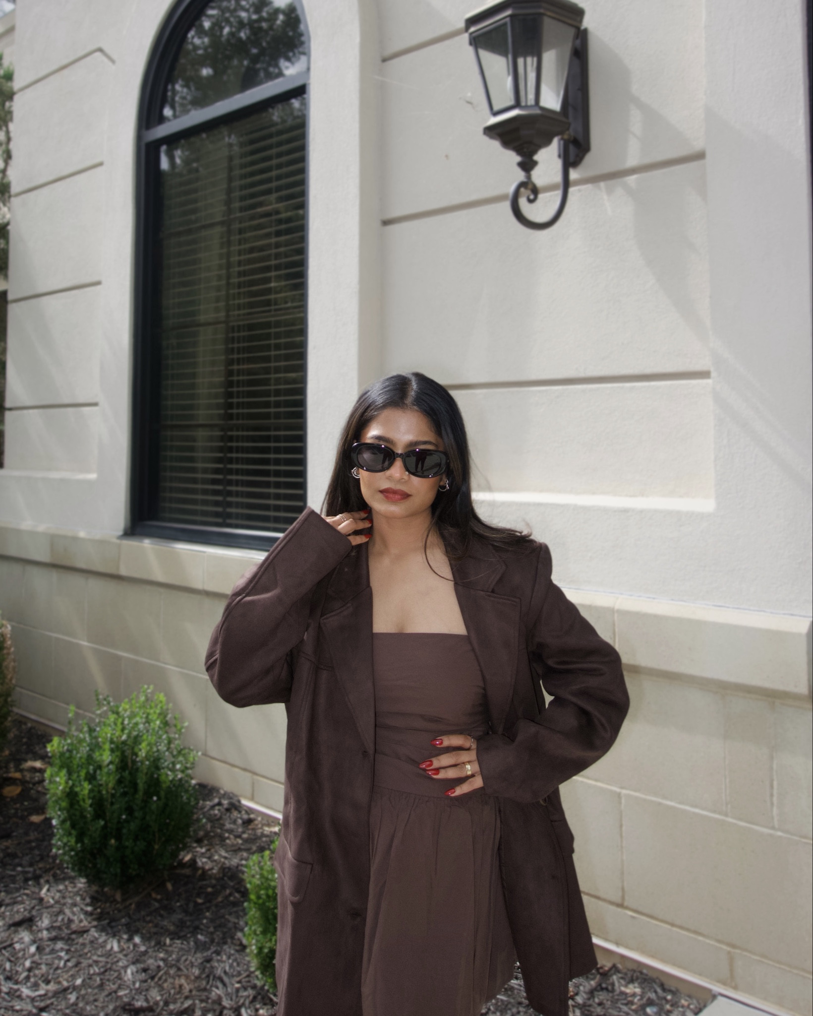 Fall all brown outfit. Brown strapless dress when back zip, wearing US 4 (fits great but I’m a 32 D and I needed help zipping up the dress around bust area)

Brown blazer is oversized and has suede finish. Wearing US 4  

#LTKPetite #LTKFindsUnder100 #LTKStyleTip