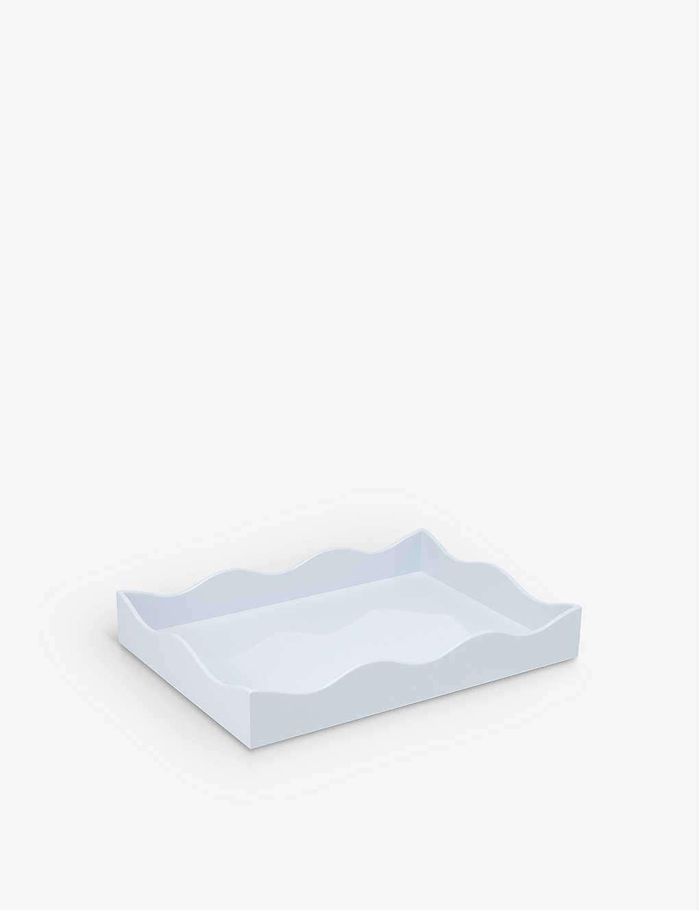 Belles Rives scalloped-edge mini lacquer tray 12.5cm x 18cm | Selfridges