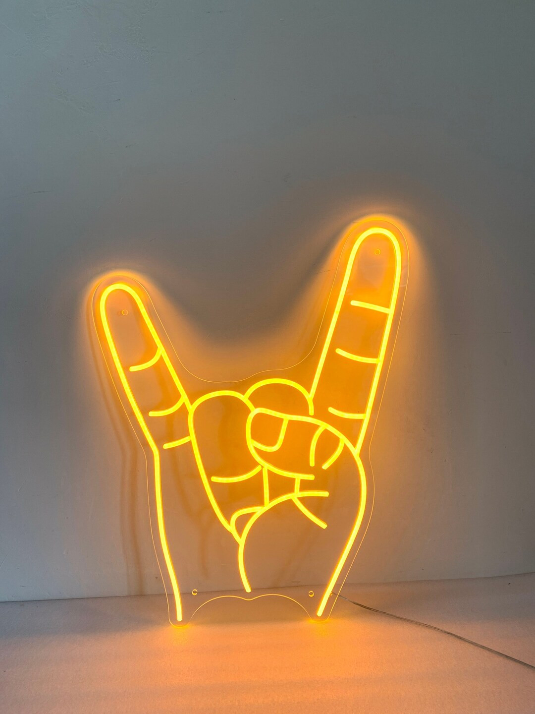 Texas Longhorns Hand Neon Sign, Hook 'em Horns, Texas Hand Wall Decor, Texas Christmas Gift - Ets... | Etsy (US)