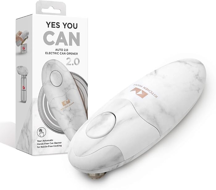 Kitchen Mama Auto 2.0 Electric Can Opener, Marble White | Amazon (US)