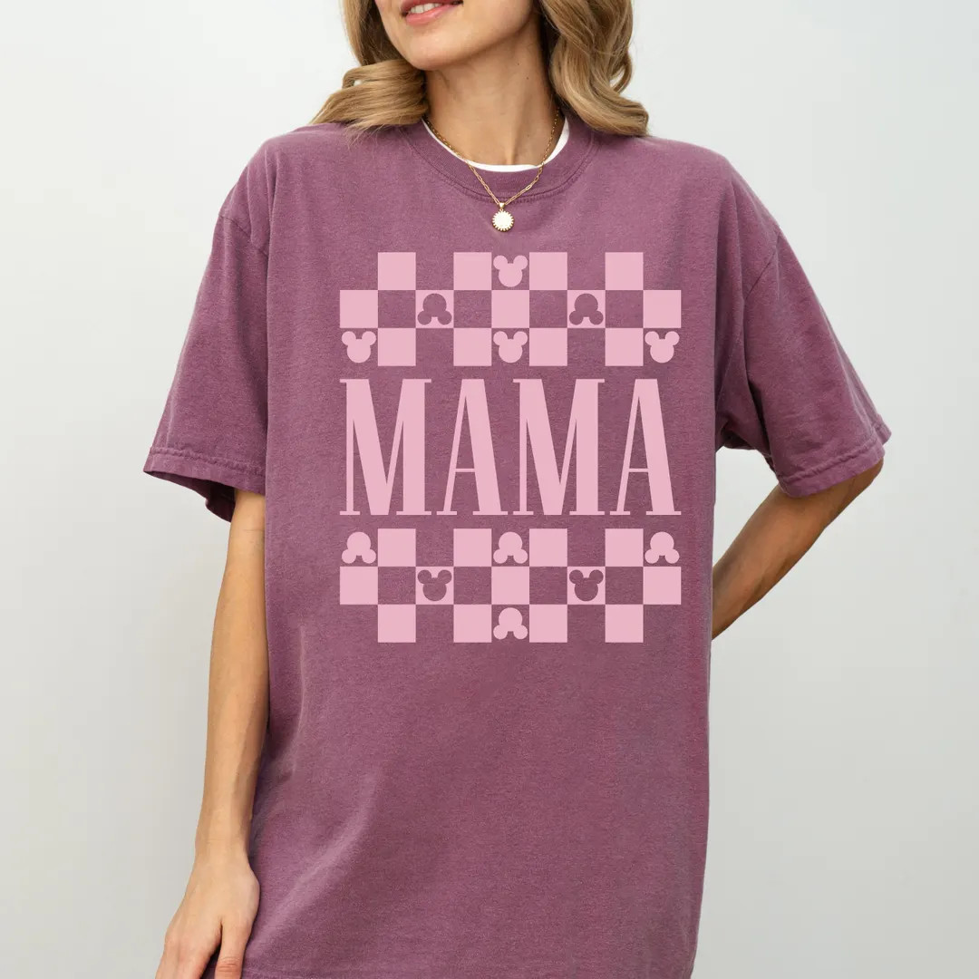 Comfort Color® Disney Mama Shirt, Disney Mom Tee, Gift for Mom, Disney Vacation Shirt, Minnie Ea... | Etsy (US)