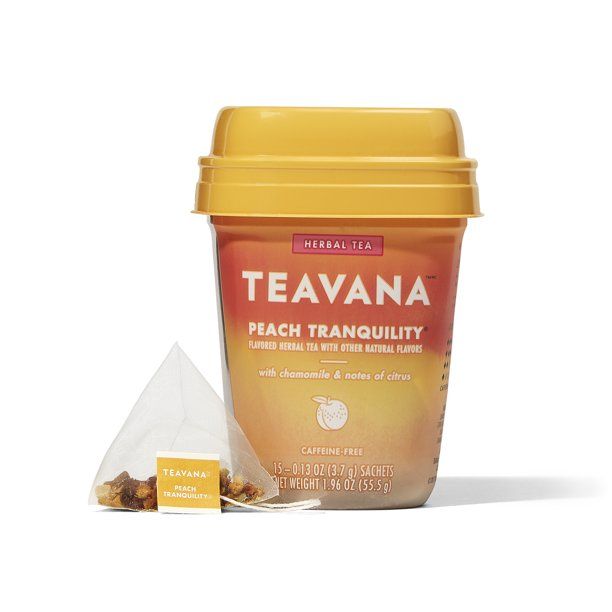 Teavana Herbal Tea, Peach Tranquility Tea Bags 15 Count Pack - Walmart.com | Walmart (US)
