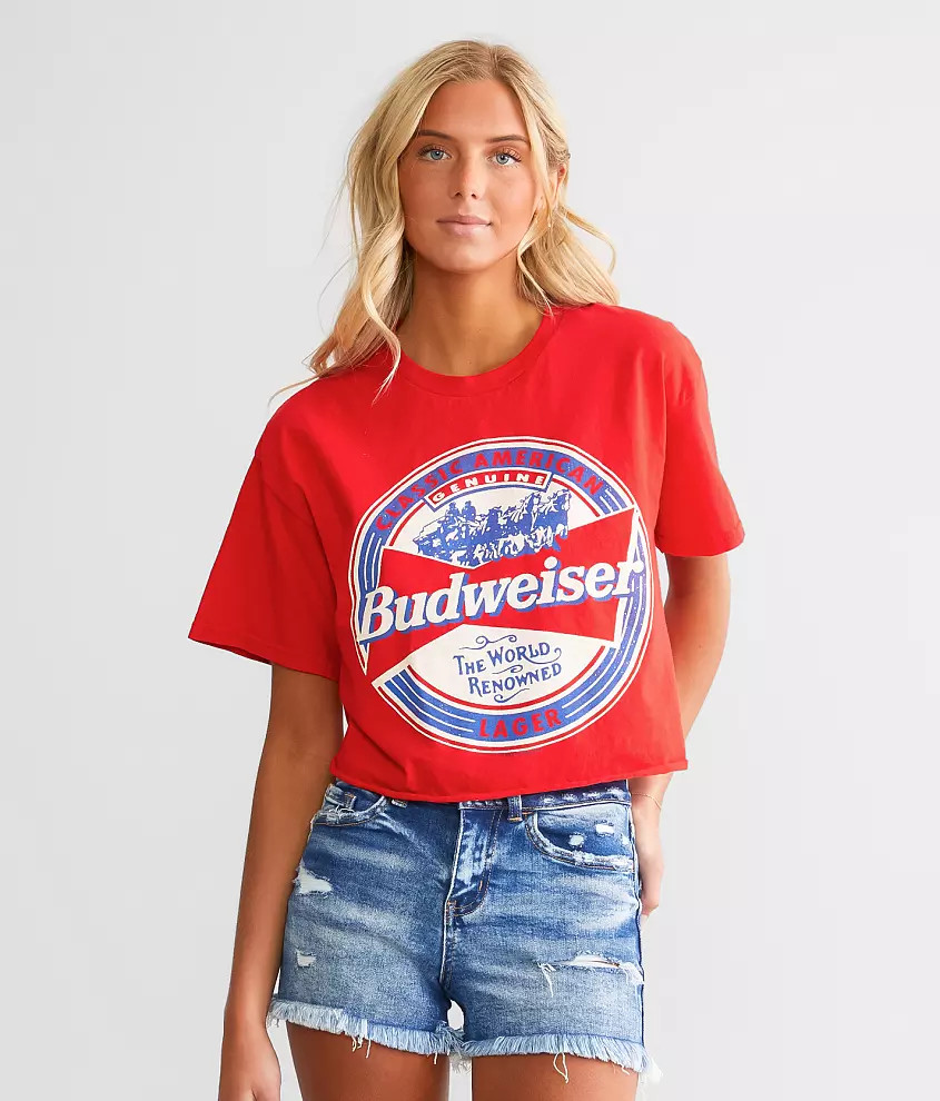 Junkfood Budweiser® Cropped T-Shirt | Buckle