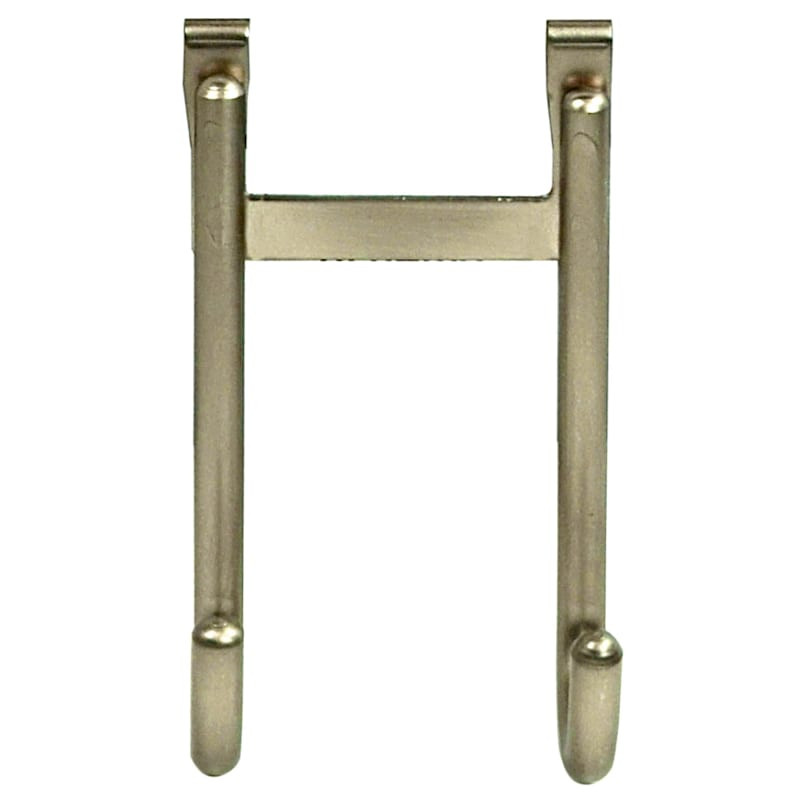 2-Hook Over the Door Hanger, Nickel | At Home