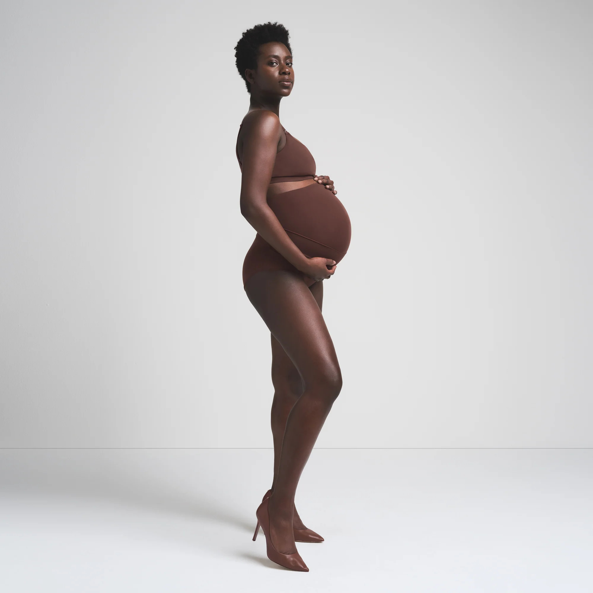 SKIMS Maternity Banded High-Waisted Brief | Deep Neutral | 3XL | Fits Everybody | SKIMS (US)