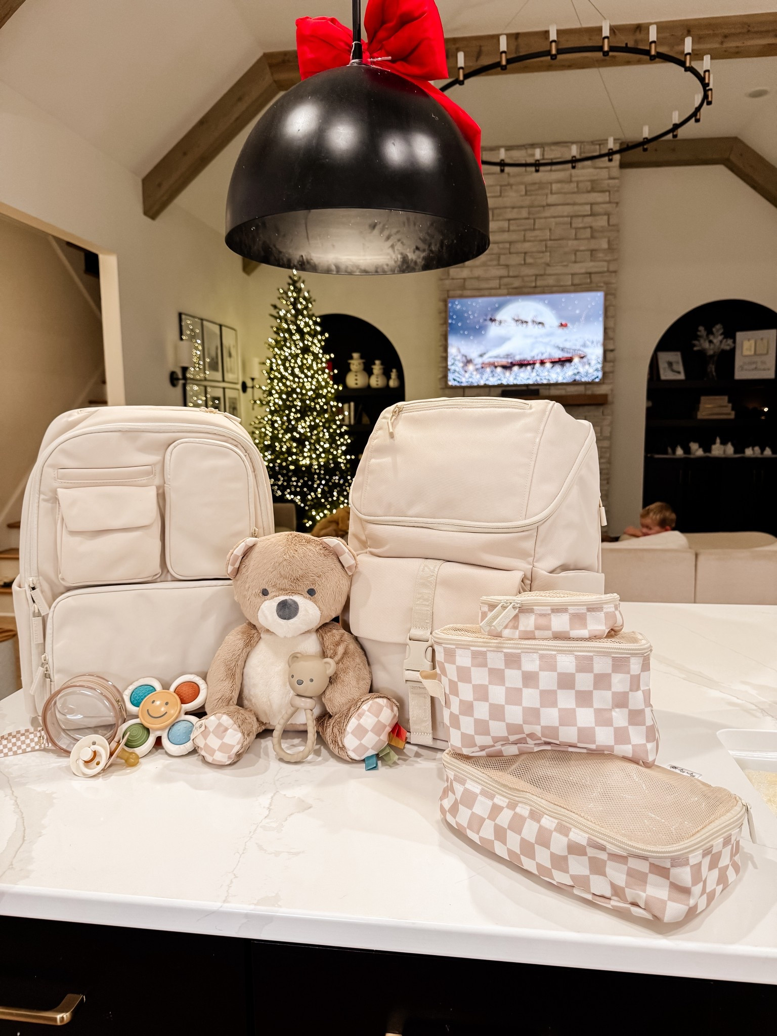 These diaper bags from Itzy Ritzy are to die for!!! The material is amazing! Sooo many pockets on the inside too! The packing cubes are great for organization and the clear paci holder to hook onto the diaper bag is just next level! SO excited to use these bags and goodies for baby number 4!!! #pregnant #diaperbag #packingcubes #paci #paciholder #infant #babyessentials 

#LTKBump #LTKGiftGuide #LTKBaby