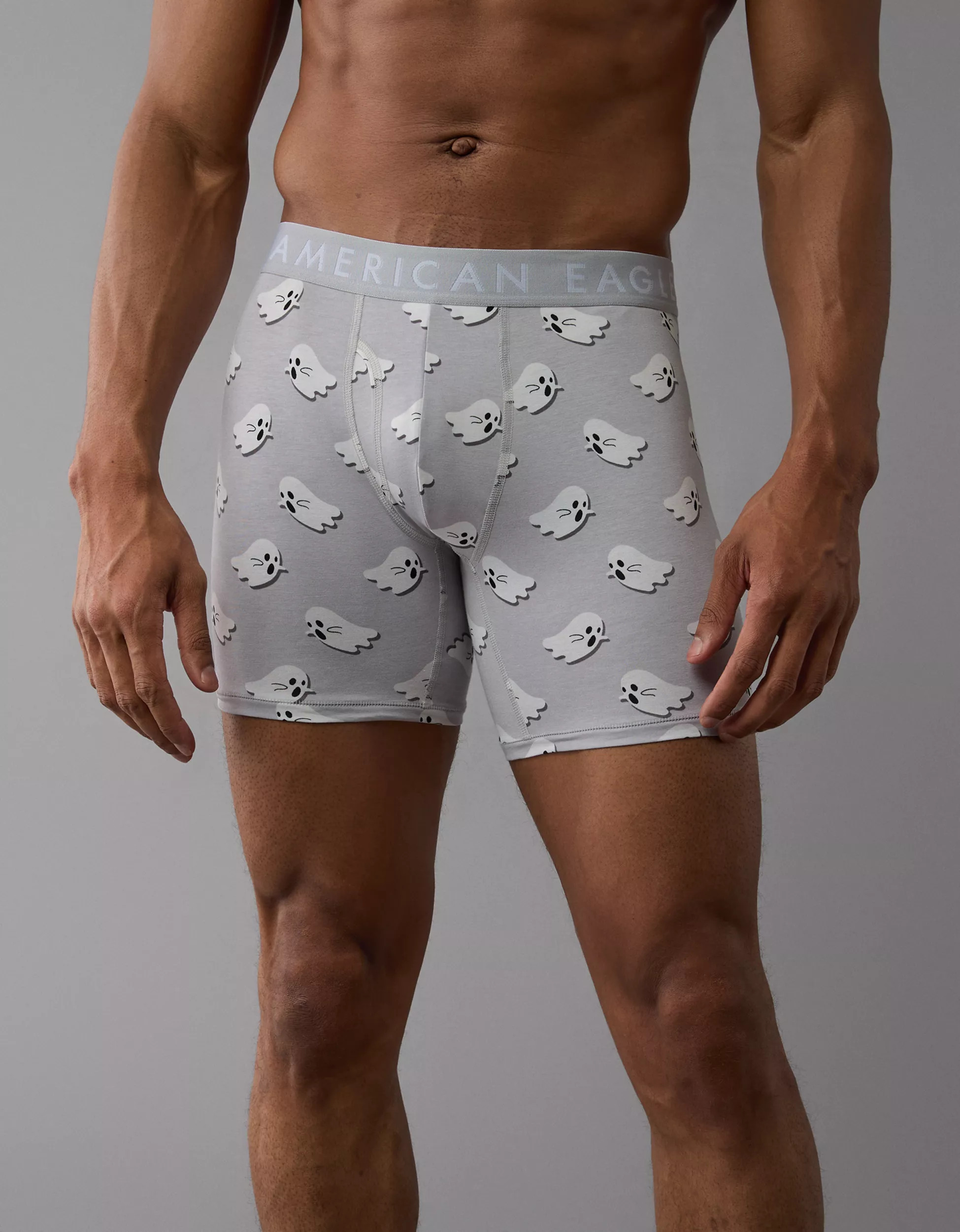 AEO Men's Ghosts Halloween 6" Classic Boxer Brief | American Eagle Outfitters (US & CA)