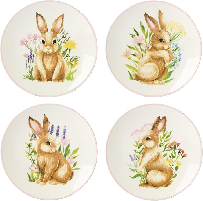 Lenox 897155 Bunny Accent Plates, Set Of 4 | Amazon (US)