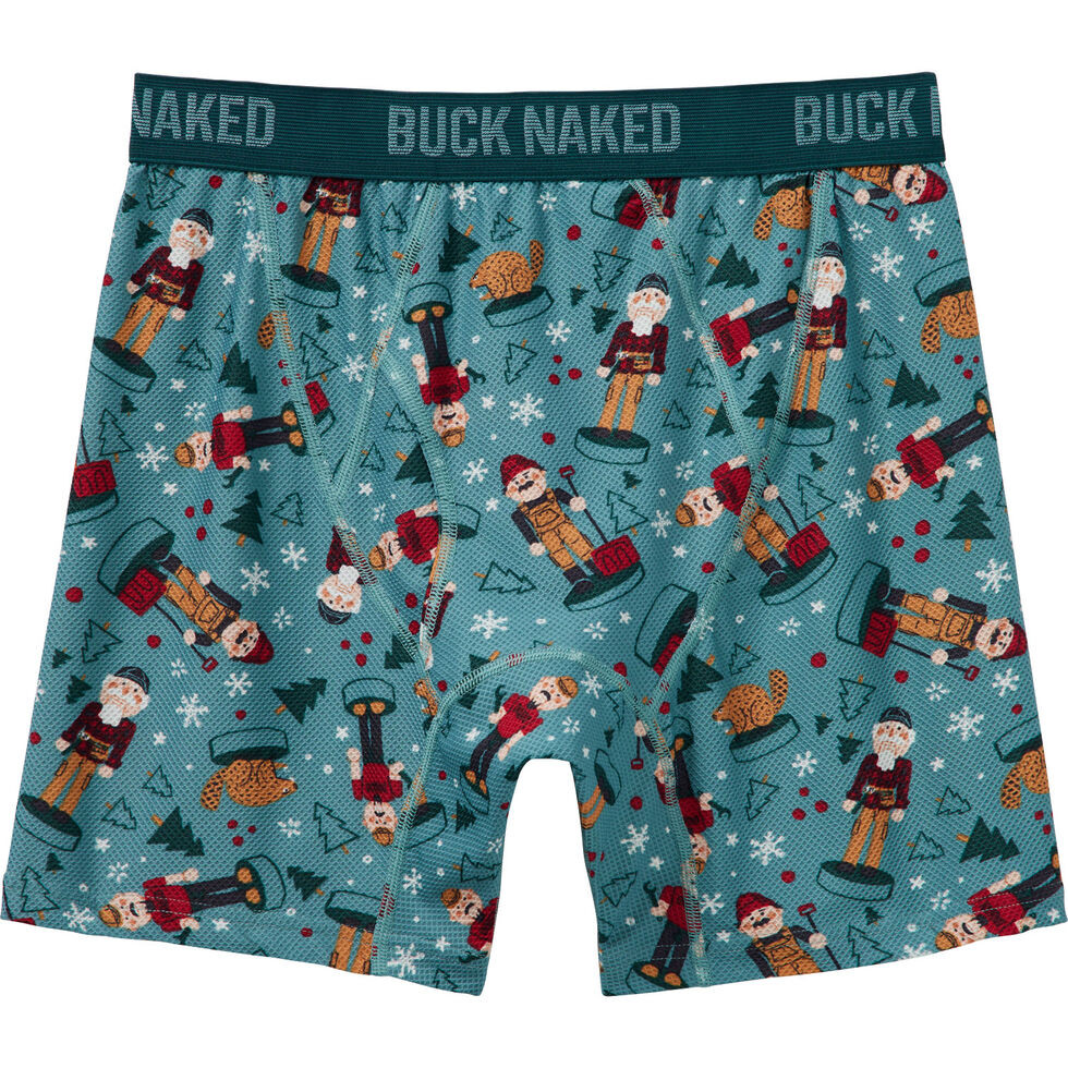 Men's Buck Naked Pattern Boxer Briefs | Duluth Trading Company