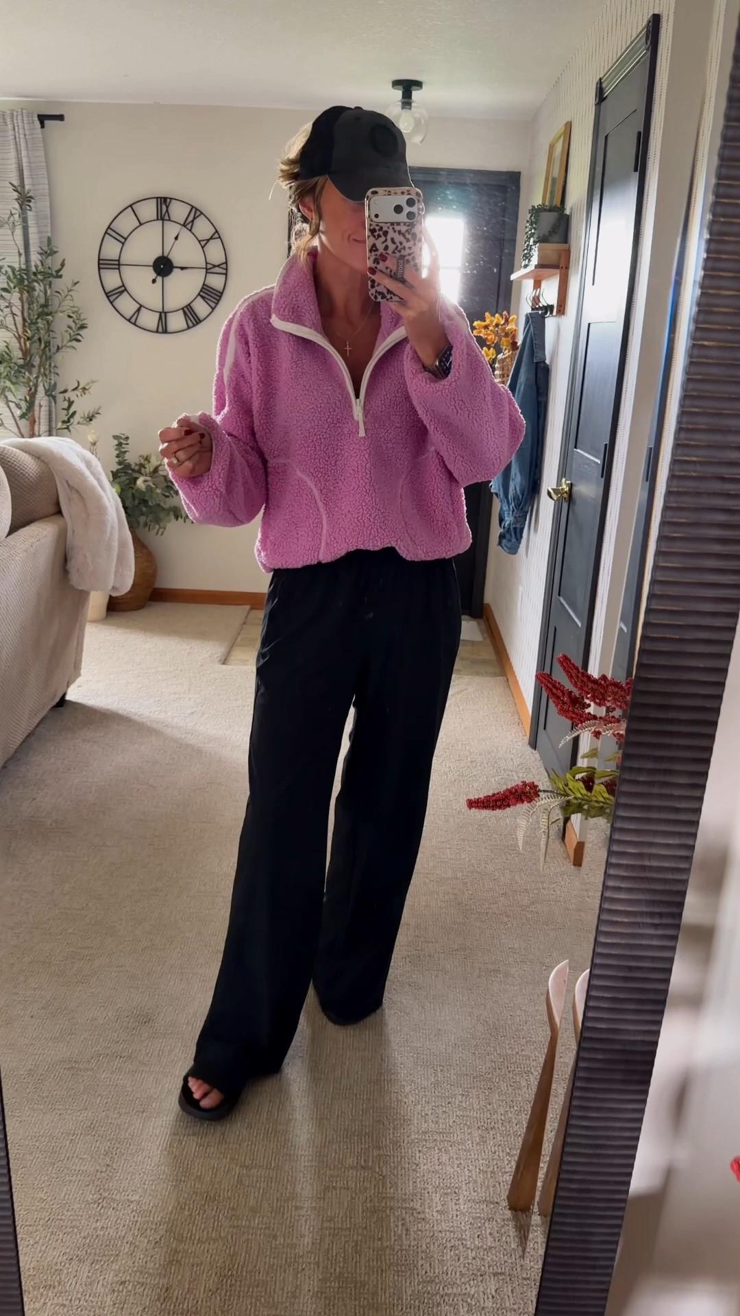 My dream outfit. Old Navy brought back my favorite fleece. I had to get it in this pretty new pink. These new Amazon pants are amazing. Lightweight and available in 3 lengths. 
Tops/ small
Pants/ medium 32 length

#LTKOver40 #LTKSeasonal #LTKmomlife