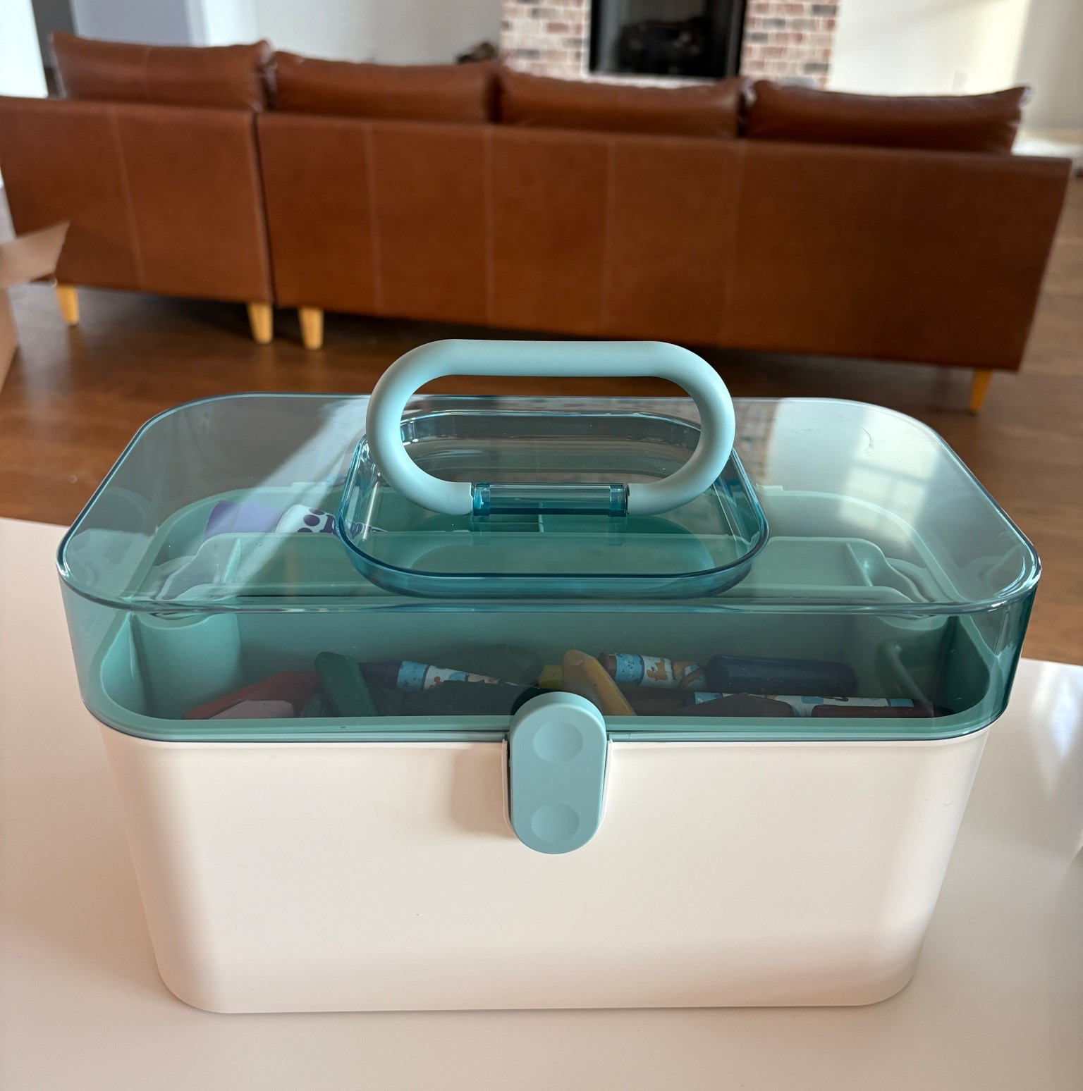 $9 2 level caddy - using this for art supplies 