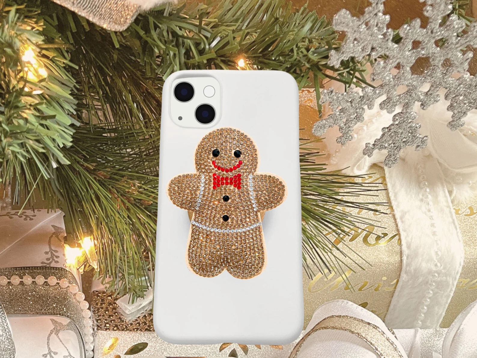 Rhinestone Holiday Popsocket Snowman / Reindeer / Santa Clause / Stocking / Xmas Tree / Red Heart... | Etsy (US)