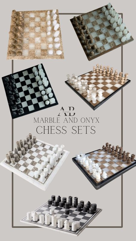Gorgeous marble and onyx chess sets

#LTKhome #LTKunder100 #LTKGiftGuide
