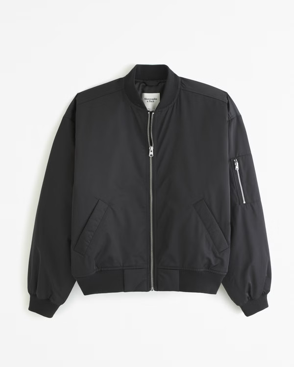 Nylon Bomber Jacket | Abercrombie & Fitch (US)