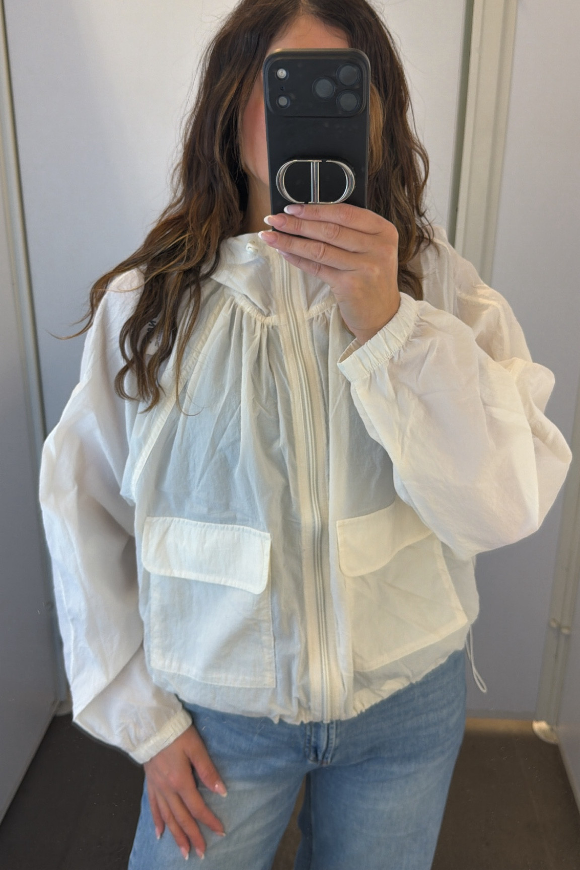 I love this windbreaker jacket from Old Navy. It’s on sale and comes in many colors, White, look for less, zipper down, coat, spring, summer, lightweight.

#LTKSaleAlert #LTKActive
