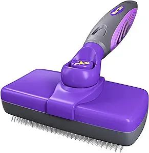 Hertzko Self-Cleaning Slicker Brush for Dogs and Cats - Shedding Hair and Fur - Comb for Grooming... | Amazon (US)