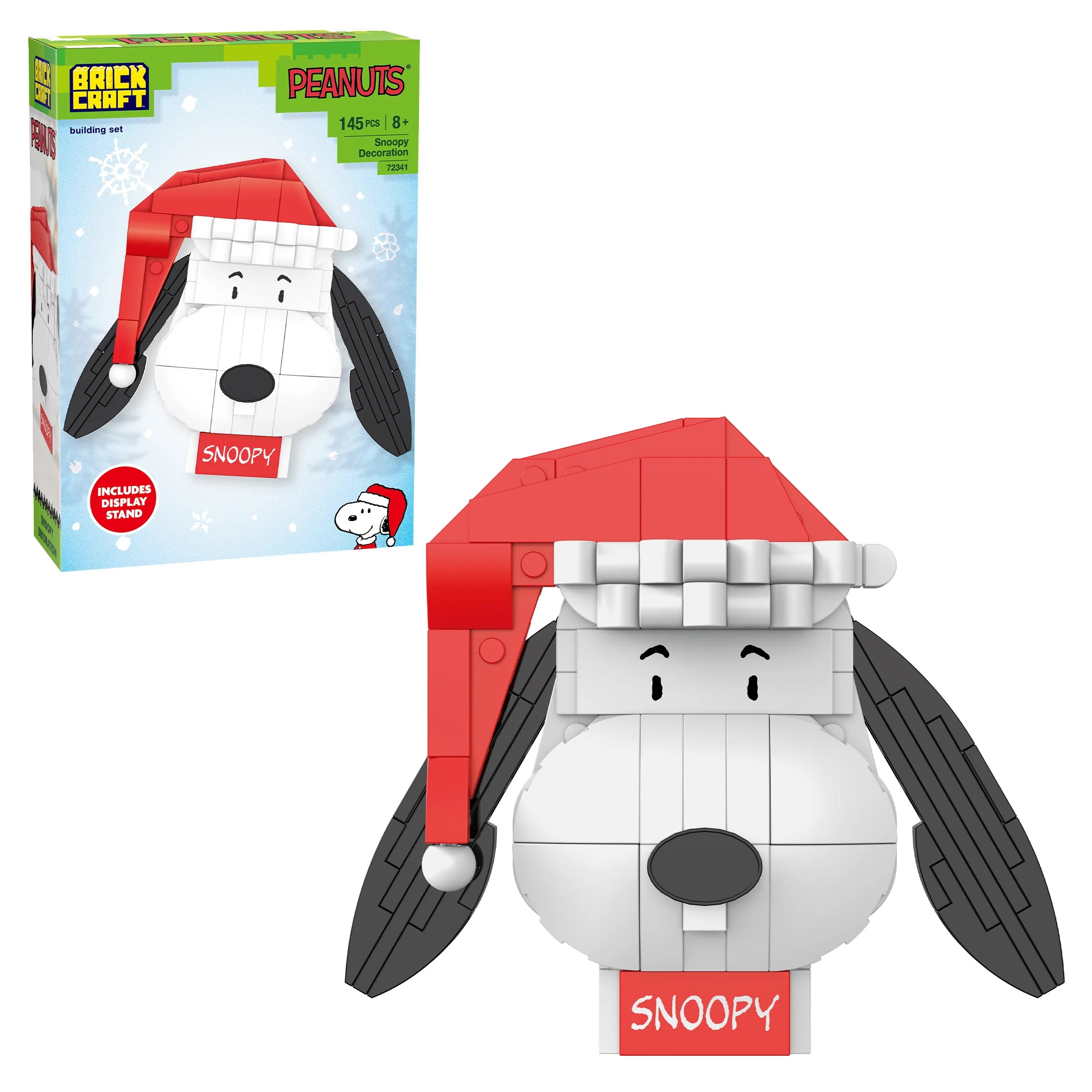Brickcraft Peanuts Snoopy Decoration Building Kit (145-Piece Set), Holiday Snoopy Display, Collec... | Walmart (US)